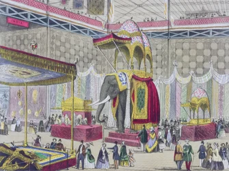 Gran Exposición, 1851: Departamento Indio del Interior de la Gran Exposición (pub. por Read & Co)